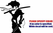 Afro Samurai Decal Sticker JDM Funny Vinyl Car Window Bumper Truck Laptop 6"