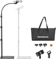InnoGear Microphone Stand with Flexible Gooseneck, Floor Stand, Boom Arm, Adjust