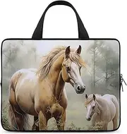 Laptop Case Sleeve Shockproof Computer Carrying Bag Paintings Horses Notebook Case Cover Laptop Bag Water Resistant Computer Cases Tablet Briefcase for Travel Business 12 Inch