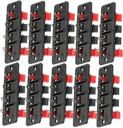 LIGIGWASH 10Pcs Speaker Terminal Wire Connectors Simple Clamping Design for Quick Connections for Audio Equipment LED Light Strips Durable Construction for Long Lifespan