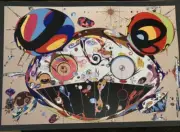 TAKASHI MURAKAMI OCTOPUS EATS ITS OWN LEGS METALLIC PRINT POSTER 11 X 16 FLOWERS