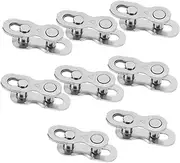 NAMOARLY Single Speed Bike Chain Links 8 Pairs Quick Release Buckle for Mountain Road Bikes for Easy Maintenance