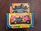 VINTAGE 1977 CORGI #434 PINK CHARLIE'S ANGELS CUSTOM VAN IN ORIGINAL PACKAGE