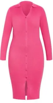 Avenue Women's Plus Size Scarlett Rib Dress Side 14/16