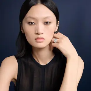 【Georg Jensen 喬治傑生】FUSION 外圈戒指(18K白金 鑽石)