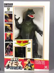 Vintage 1987 Big Rex Godzilla In Box New Bright