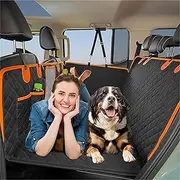 Dog Car Protector, Dog Car Seat Protector for Back Seat, Dog Hammock Compatible with Tesla Model 3, Truck＆SUV, Waterproof, Wear-Resistant, Machine-Washable