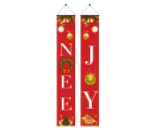 Christmas Door Banner Hanging Flag Christmas Ornaments Christmas Couplet For Home Decor