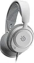 SteelSeries Arctis Nova 1P Multi-System Gaming Headset — Hi-Fi Drivers — 360° Spatial Audio — Comfort Design — Durable — Lightweight — Noise-Cancelling Mic — PS5, PS4, PC, Xbox, Switch - White