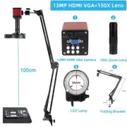 13MP VGA 1080P HDMI USB Industrial Video Microscope Camera 1-150X Zoom C Mount