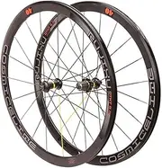 Road Bike Wheels 700C Alloy Wheelset 8 9 10 11 Speed QR Wheelsets Hub 40mm Matte 19.5 Width Rims Bike Accessories (Color : Reverse cursor)