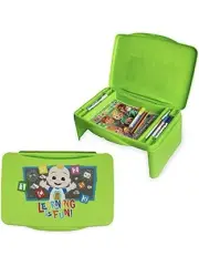 Cocomelon Adjustable Folding Lap Desk with Storage for Kids Homework Art