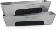 Stainless Steel Mud Pan 14" 2 Pack