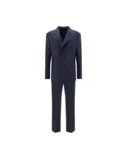 Gi Capri Positano Double Breasted Pinstripe Suit Men Blue Suits & Blazers