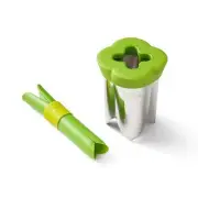 Chef'n 2-in-1 Bell Pepper And Jalapeno Corer Set, Nested Design For Easy And