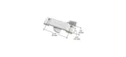 White Diecast Sash Lock with 2-1/4" Screw Holes for International Windows