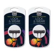 2PK Go Travel Lock & Wear Earphones - Black