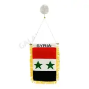 Syria Flag Mini Banner / Double Sided Mini Syria Car Window Flag