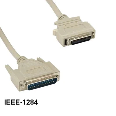 [Lot10] 25Ft IEEE1284 DB25 25Pin Male to HPCN36 36Pin Male Cable 28AWG Printer