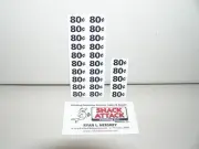 (25) SNACK VENDING MACHINE 80 / 85 CENTS PRICE LABELS - Free Ship!