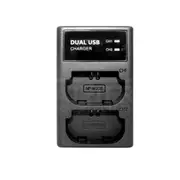 External USB Dual Battery Charger for Fujifilm GFX 100S GFX 50S II X-H2 X-H2S X-T4 X-T5 GFX100S GFX50SII XH2S XT4 XT5 NP-W235 Camera