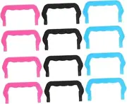 12 Pcs Pet Cage Handle Squirrel Crate Supply Lift Part Detachable Bird Dog Rabbit Cat Small Hamster Outdoor Carrier Thicken Replacement Plastic