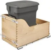 Rev-A-Shelf 4WCSC-CK-1 Wood Classics 12"W Pull Out Compost Bin - Maple / Orion