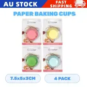 4PK Cupcake Paper Cup Dessert Baking Cups Party Muffin Cases Cake Boards Boxes