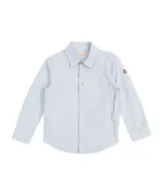 Moncler Enfant Logo Patch Buttoned Shirt 8Y,6Y,14Y,12Y,10Y light blue