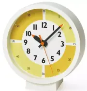 Lemnos Table Clock Fun Pun Clock with Color! For table Yellow YD18-05YE JPN NEW