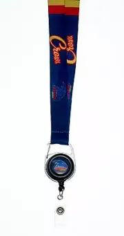 Adelaide Crows AFL Lanyard Detachable Keyring Retractable ID Holder