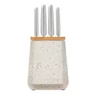 Furi Pro Stone 5pc Knife Block Set Azure Terrazzo 5 Piece 41504