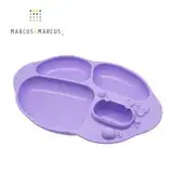 在飛比找遠傳friDay購物優惠-【MARCUS＆MARCUS】動物樂園造型吸力分隔餐盤-紫