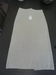 NWT COS Heather/Tan Light Cotton Stretch Skirt Size S
