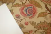 17 Yds Schumacher Fabric Sinhala Pomegranate Linen Print for Pillows 30" wide