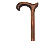 Men Extra Wide Ergonomic Derby Cane Scorched Cherry -Affordable Gift! Item #D...
