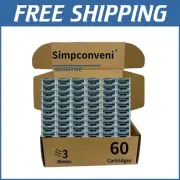 Elegant Travel-Friendly Razor Blade Refills Compatible with MACH3 - 60 Count