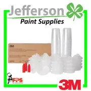 3M 16112 Series 1 PPS Spray Cup System Kit 400ml 200 Micron 50 Lids & Liners
