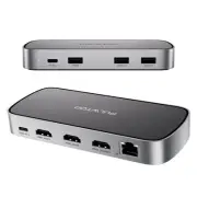 3 HDMI Triple USB C Docking Station, Laptop Docking Station Dual 4K Display f...