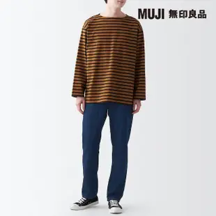 【MUJI 無印良品】男有機棉丹寧直筒褲(藍色)