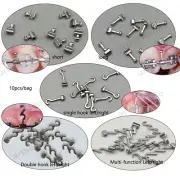 Dental Orthodontic Sliding Crimpable Multi-function Hooks Long Short Left Right