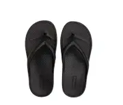 Archline Orthotic Foam Thongs Arch Support Flip Flops Orthopedic Rebound Black 38
