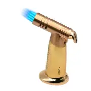 Jobon 4 Flame Jet Windproof Refillable Lighter powerful Blow torch Gift box Gold