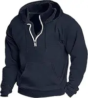 [Generic] Mens Sweatshirts Zip up Hoodie Black Wine Navy Blue Dark Green Hooded Plain Sports & Outdoor Daily Holiday Streetwear Mens Zip up Tunic Sweatshirt