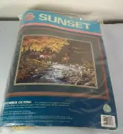 Dimensions Sunset 12094 September Outing - Wool Needlepoint Kit - Fox Hunting