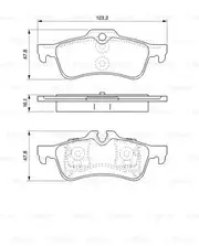 Bosch Rear Brake Pads for Mini Cooper R 50 1.6L Petrol W10 B16A 2001 - 2007