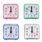 Square Alarm Clock Analogs Nonticking Operated Clocks