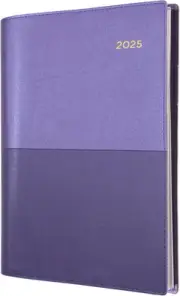 Collins Vanessa - A6 Week to View Calendar Year Diary/Planner - 2025 Purple
