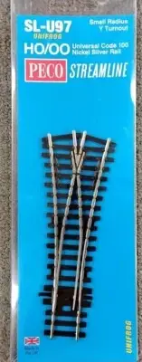 PECO HO scale Small Radius Wye Turnout SLU97 Code 100 Unifrog
