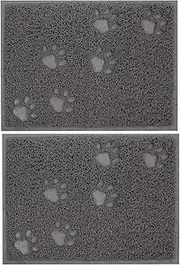 HOUDERCO 2pcs Cat Litter Mat Cool Mat for Cats Extra Large Cat Litter Tray Clumping Cat Litter Flushable Cat Litter Cat Litter Scoop Kitten Cat Litter Crystals Cat Dish Cat